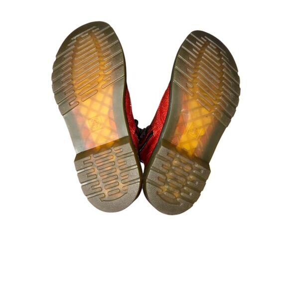 Doc Martens Red Glitter 1460 Womens 7 - Picture 7 of 8